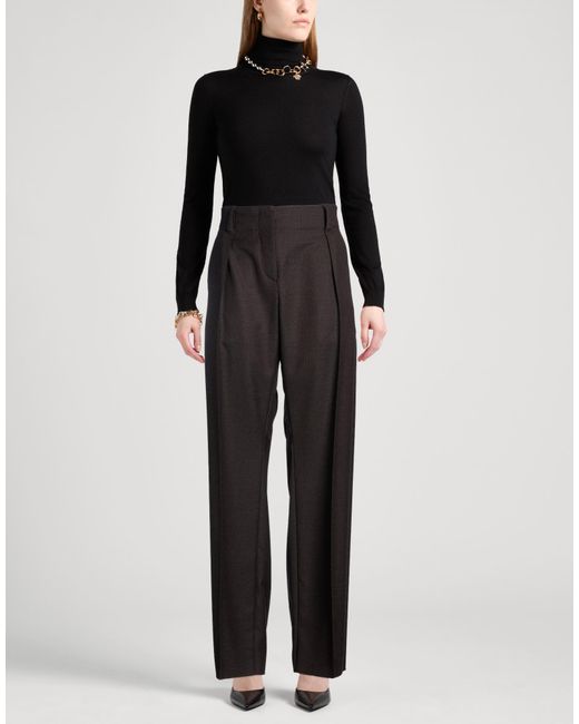 Ferragamo Black Dark Pants Wool
