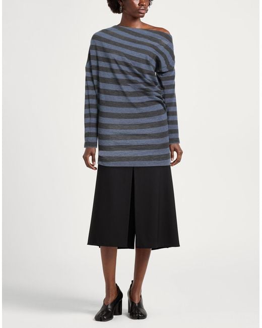 Vivienne Westwood Blue Charcoal Sweater Wool, Elastane