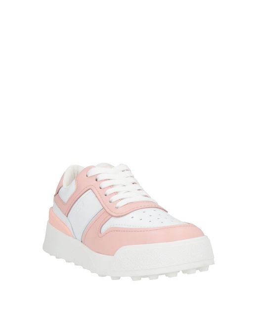 Tod's Pink Sneakers Leather