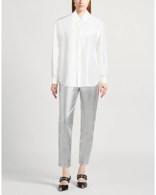 McQueen White Shirt Silk