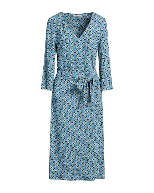 Maliparmi Blue Midi-Kleid