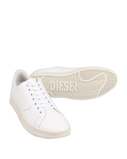 DIESEL White Trainers for men