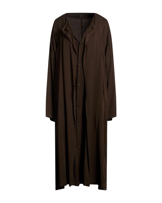 Y's Yohji Yamamoto Brown Midi Dress Cellulose