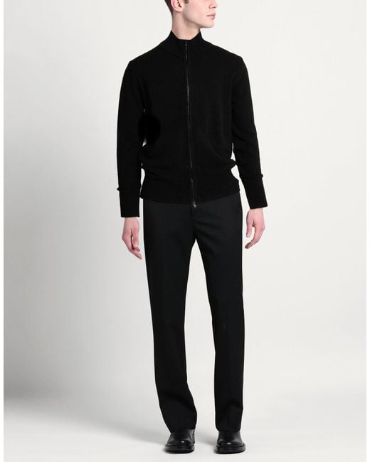 Aragona Black Cardigan Cashmere for men