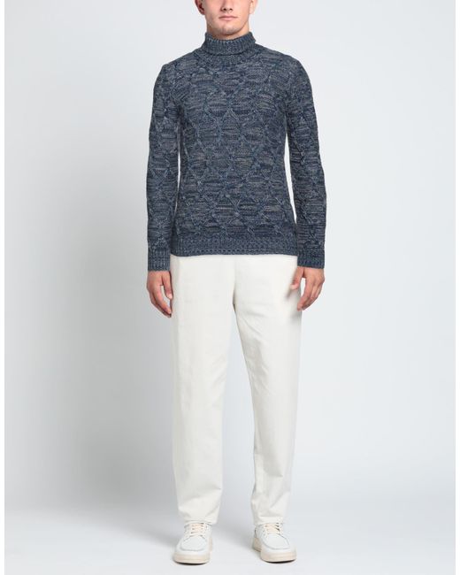 Berna Blue Turtleneck for men