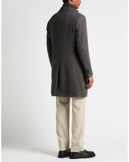 Moorer Gray Coat Virgin Wool, Polyamide, Polyurethane for men