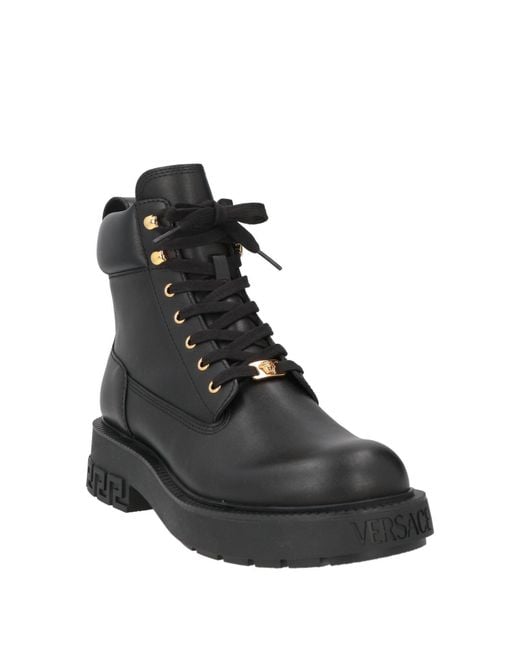 Versace Black Ankle Boots for men