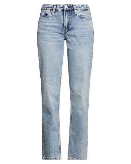 Tommy Hilfiger Blue Jeans Cotton, Recycled Cotton, Cow Leather