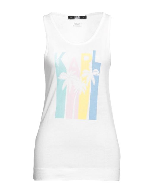 Karl Lagerfeld White Tank Top