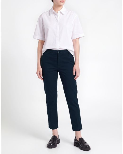 Teleria Zed Blue Pants Cotton, Polyester, Elastane