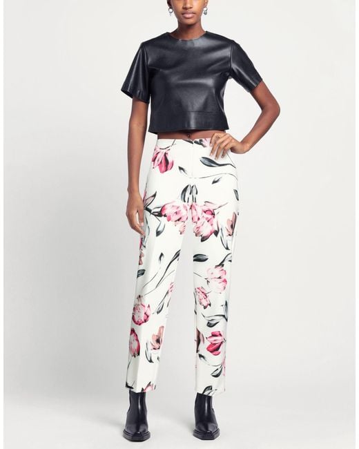 Joseph Ribkoff White Pants Polyester, Elastane