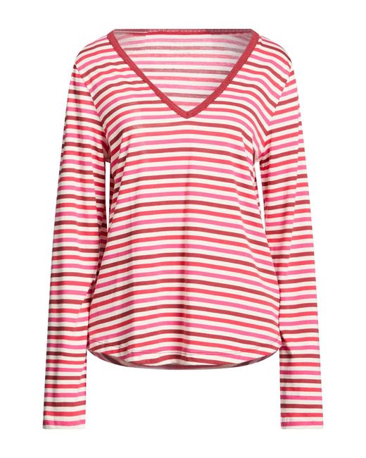 Majestic Filatures Red T-Shirt Lyocell, Organic Cotton