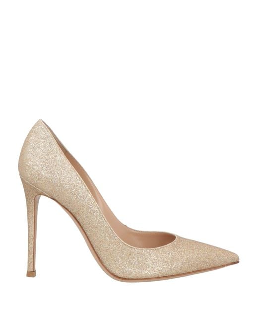 Gianvito Rossi White Pumps Textile Fibers