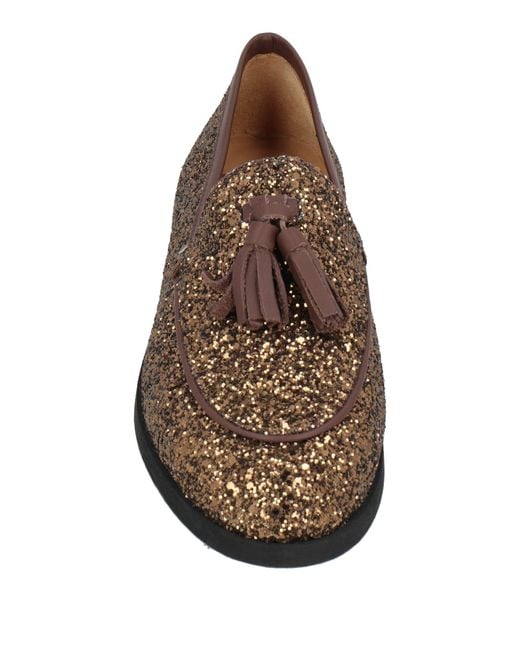 GIO+ Brown Bronze Loafers Leather