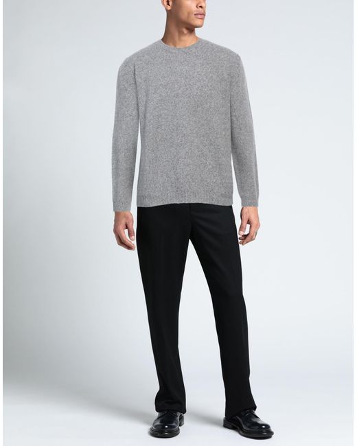 Iris Von Arnim Gray Sweater Cashmere, Silk for men