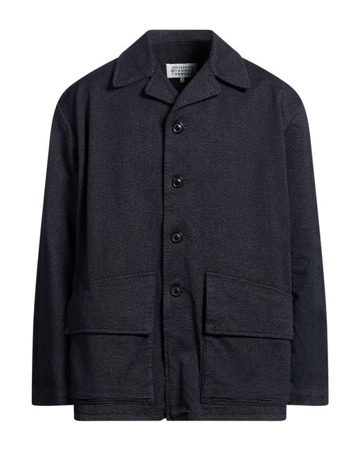 MM6 by Maison Margiela Blue Jacket Cotton for men