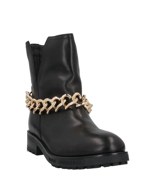 Love Moschino Black Ankle Boots