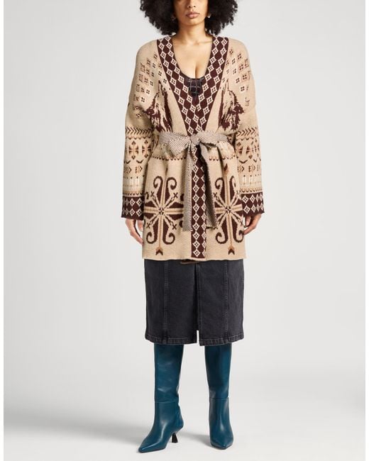 Akep Multicolor Cardigan Merino Wool, Acrylic, Polyacrylic, Wool, Alpaca Wool