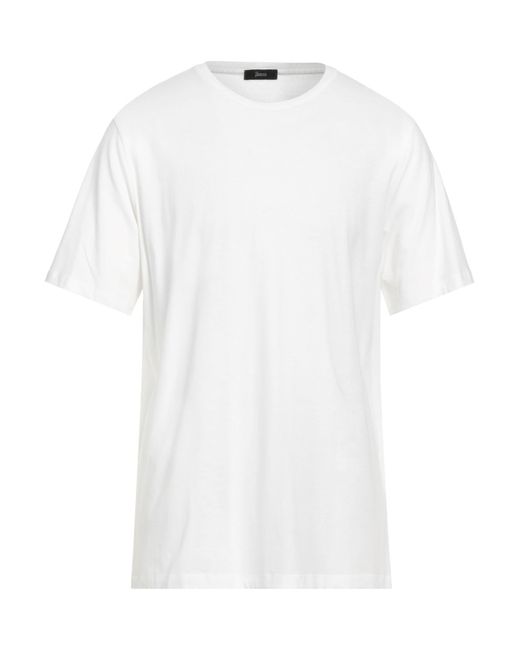 Herno White T-shirt for men