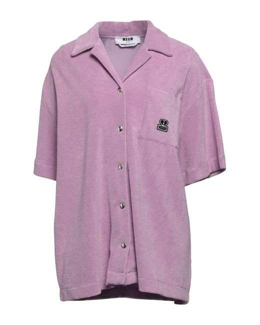 Camicia di MSGM in Purple