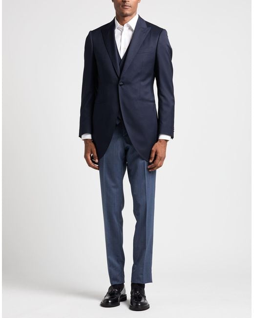 Traje Luigi Bianchi de hombre de color Blue
