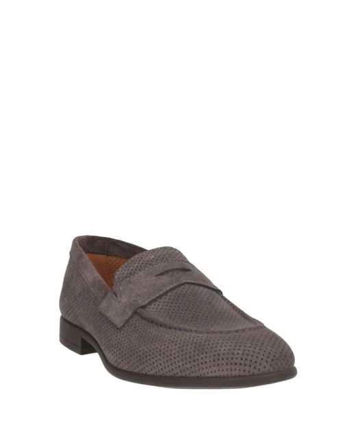 Baldinini Gray Taupe Loafers Leather for men