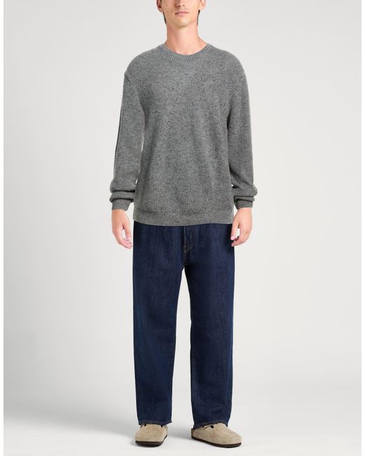 Officina 36 Gray Sweater Acrylic, Nylon, Wool, Cotton for men