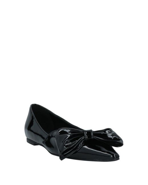 What For Black Ballet Flats