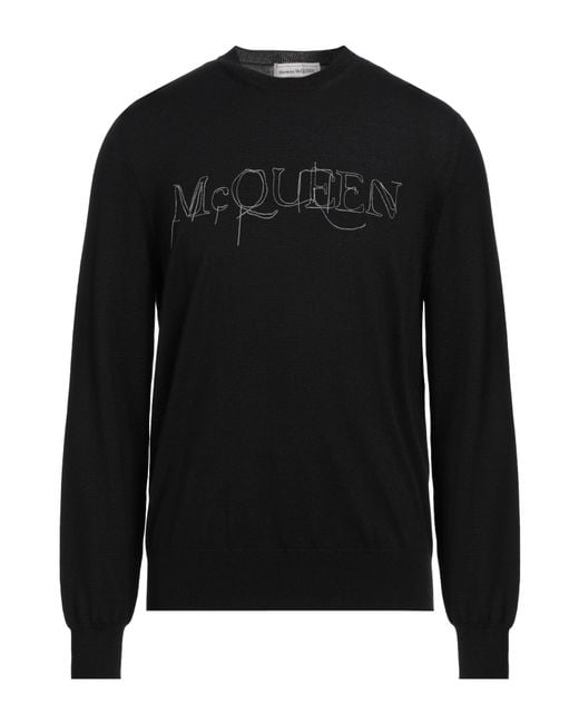 Pullover McQueen de hombre de color Black