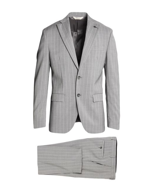 Paoloni Gray Suit Virgin Wool for men