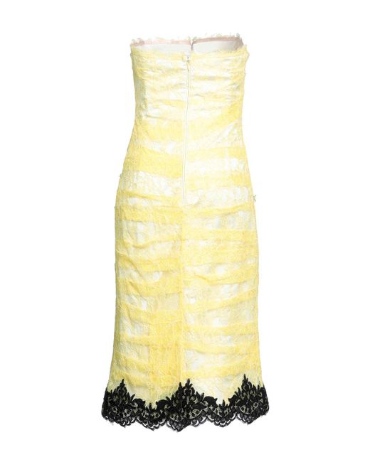 Anna Molinari Yellow Midi Dress