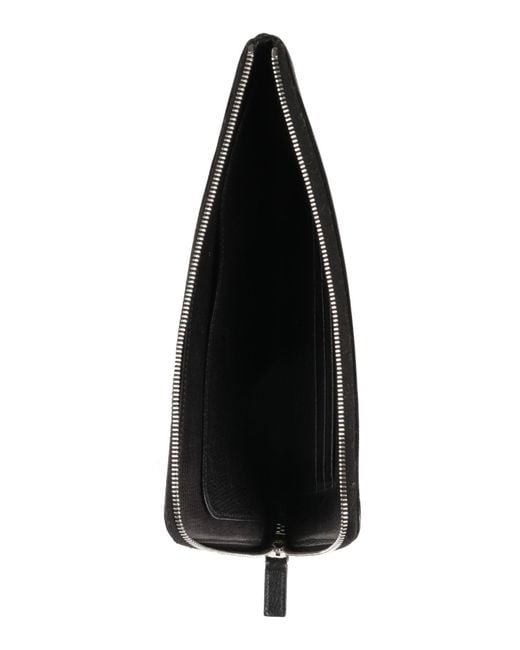Doucal's Black Document Holder Leather for men