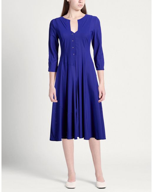 High Blue Midi Dress