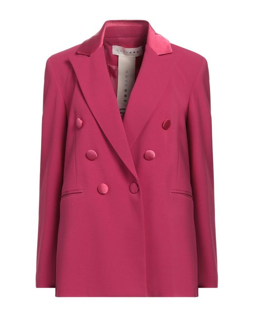 Haveone Pink Blazer Polyester, Elastane