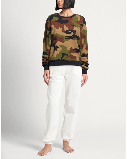 Moschino Black Sweatshirt Cotton, Elastane