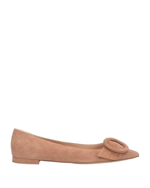 Gianvito Rossi Brown Ballerina