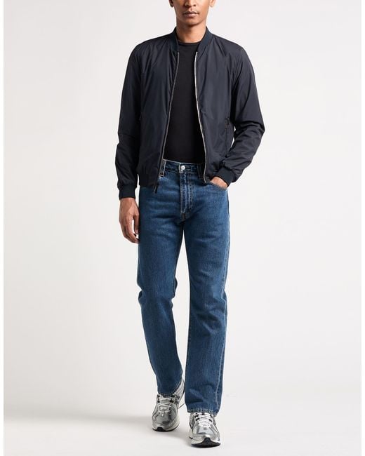 Moorer Blue Midnight Jacket Leather for men
