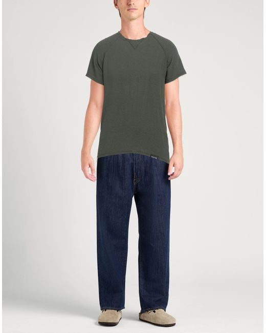 Takeshy Kurosawa Green Military Sweater Polyester for men