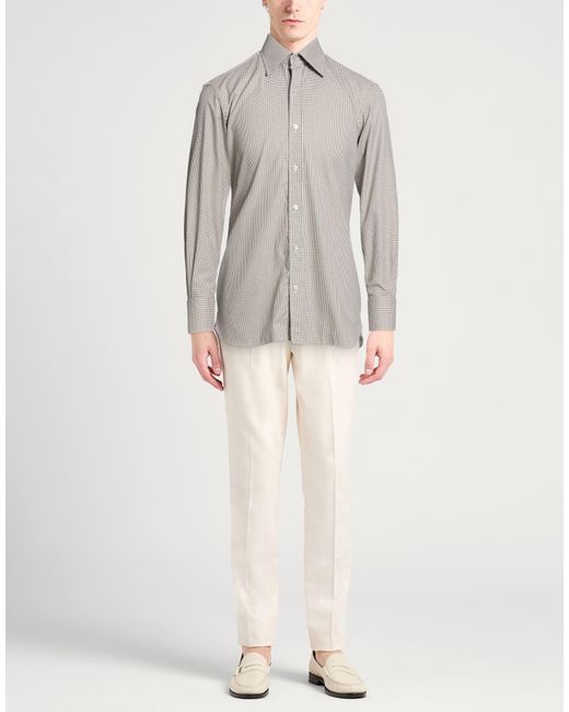 Tom Ford Gray Shirt Cotton for men