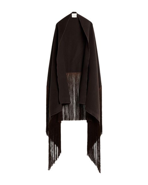 Alysi Black Chocolat -- Chocolate Scarf Virgin Wool