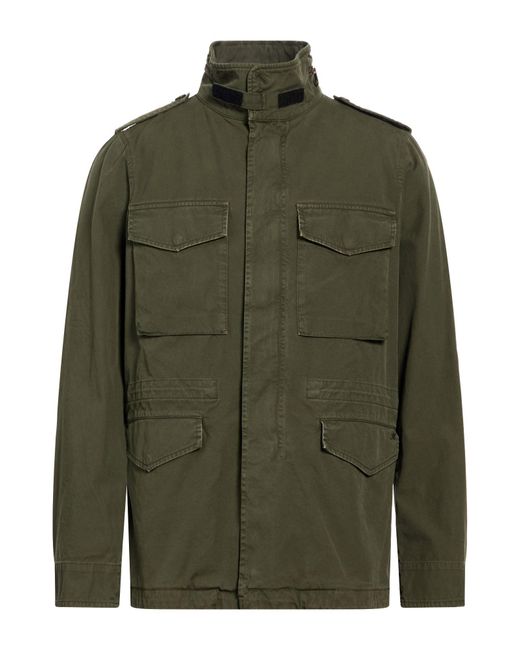 Mason's Green Jacket Cotton for men