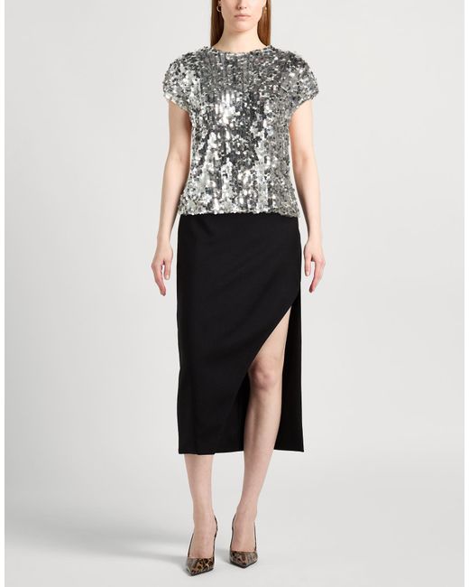 Dolce & Gabbana Metallic Top Polyester