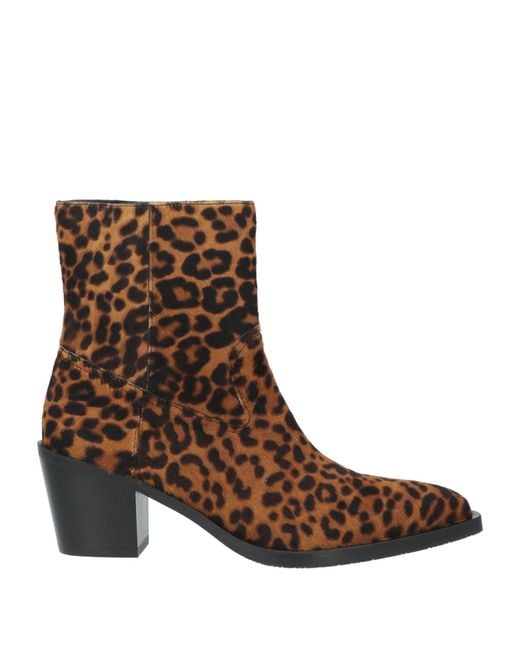 Stuart Weitzman Brown Camel Ankle Boots Leather