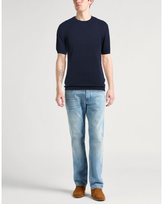 Drumohr Blue Sweater Cotton, Polyamide for men
