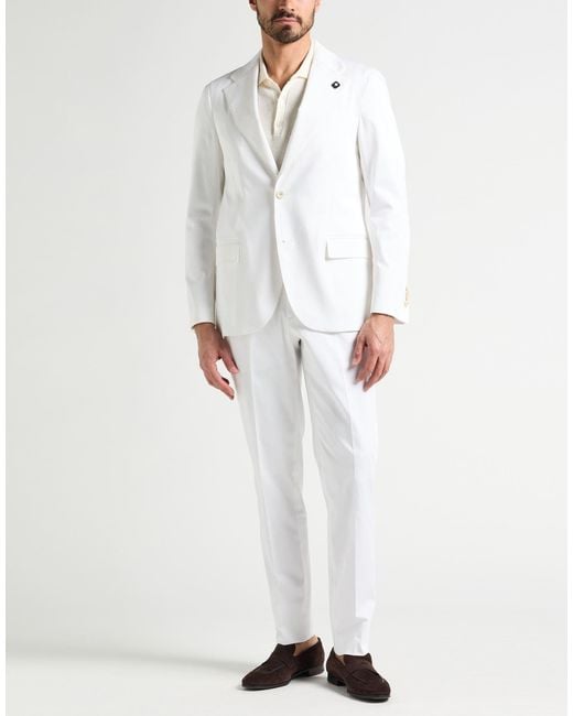 Lardini White Suit for men