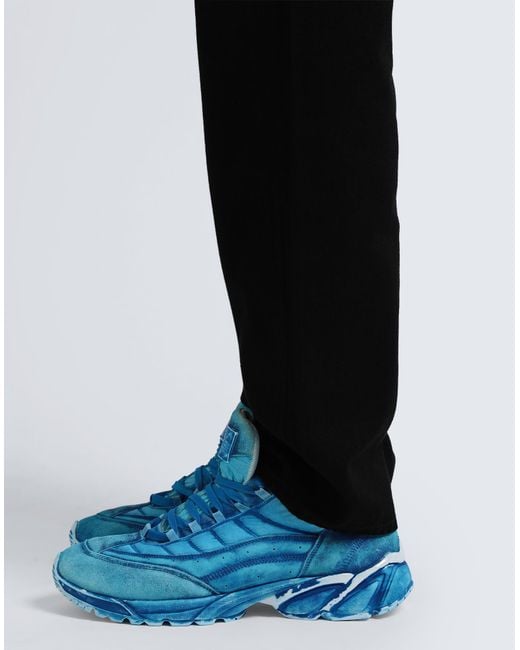 MM6 by Maison Margiela Blue Nylon Runner Sneakers for men