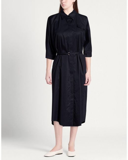 Boss Blue Midi Dress Cotton, Elastane