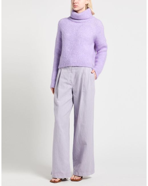 Herno Purple Rollkragenpullover