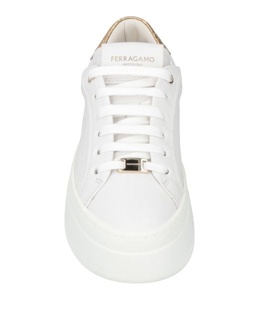 Ferragamo White Trainers
