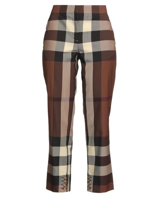 Burberry Brown Pants Wool